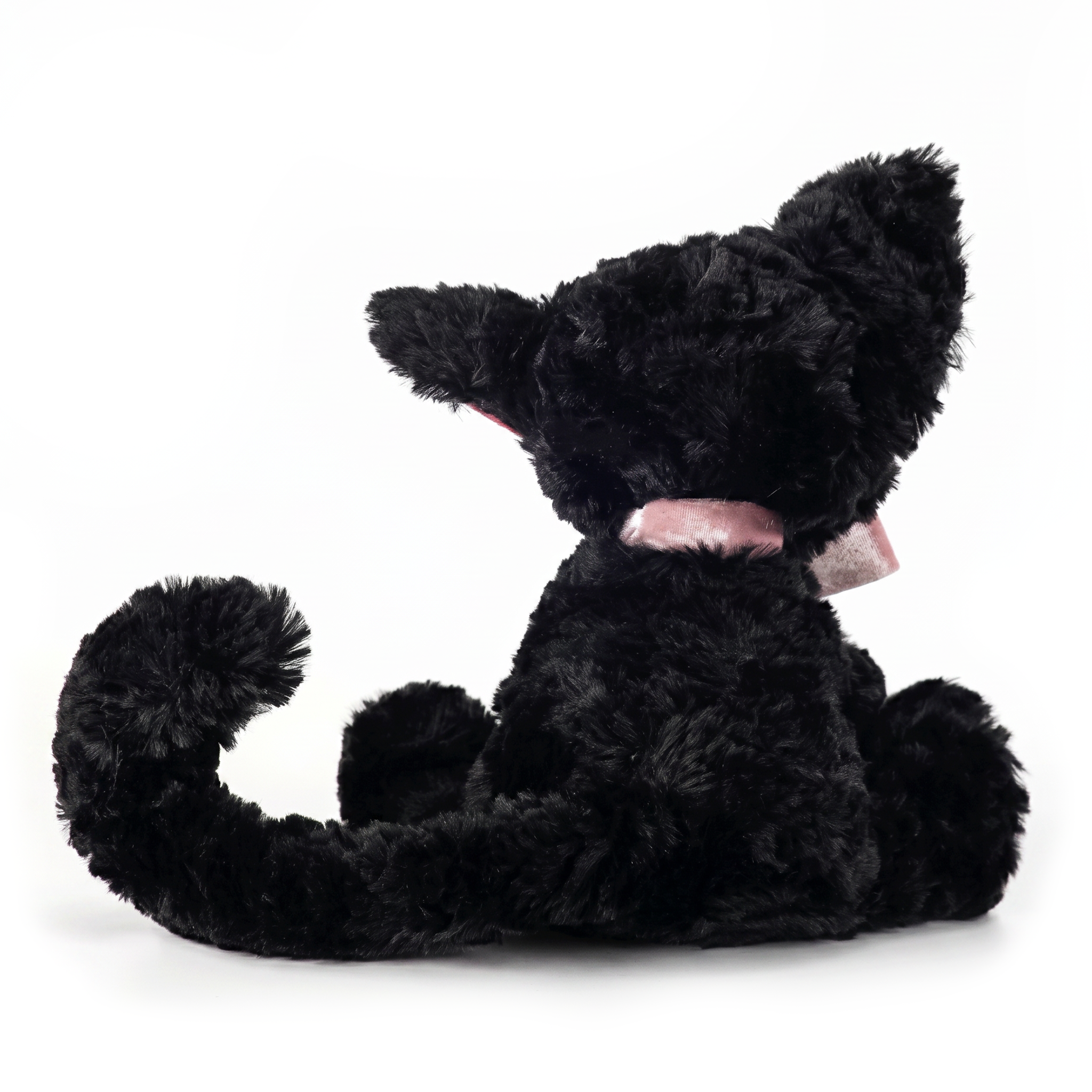 Angel Cat plush stuffed animal toy, 15", PP cotton plush, back view