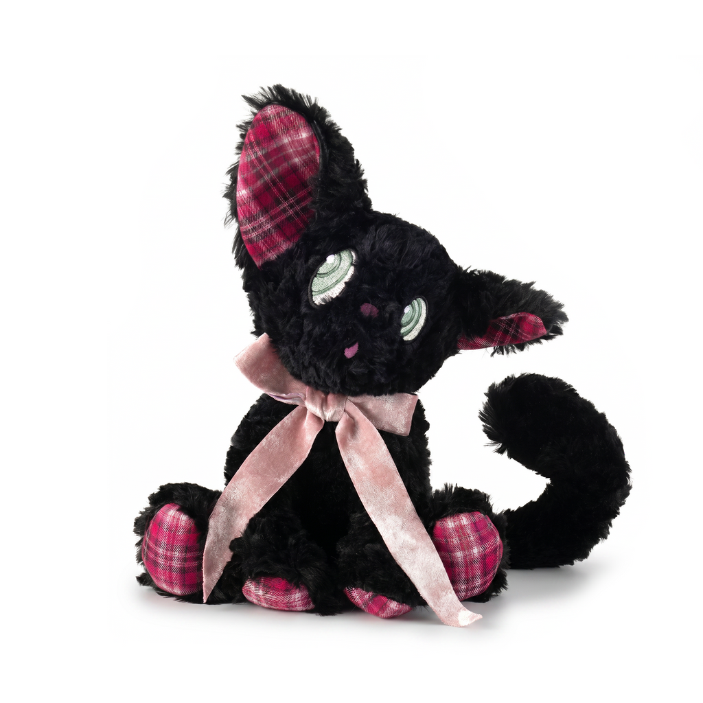 Angel Cat plush stuffed animal toy, 15", PP cotton plush, front view