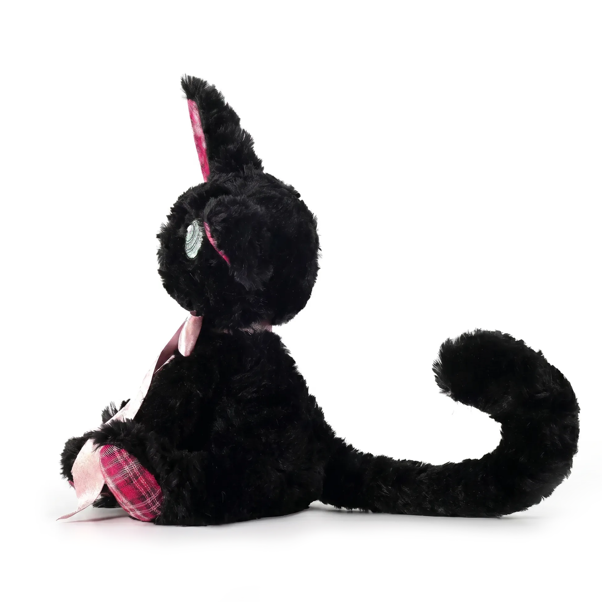 Angel Cat plush stuffed animal toy, side view
