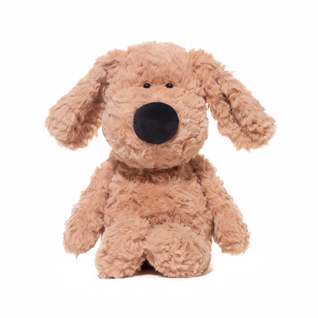 Arby Dog plush stuffed animal toy, front view