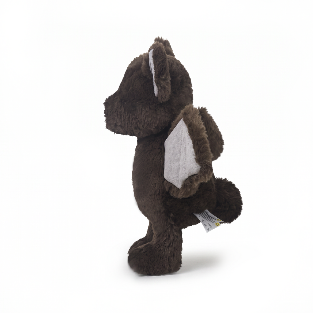 Barry Bat plush stuffed animal toy, side view