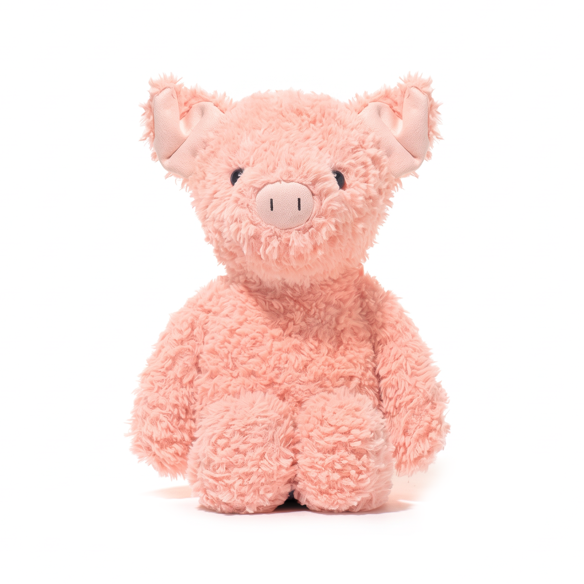 Benny Pig plush stuffed animal toy, front view
