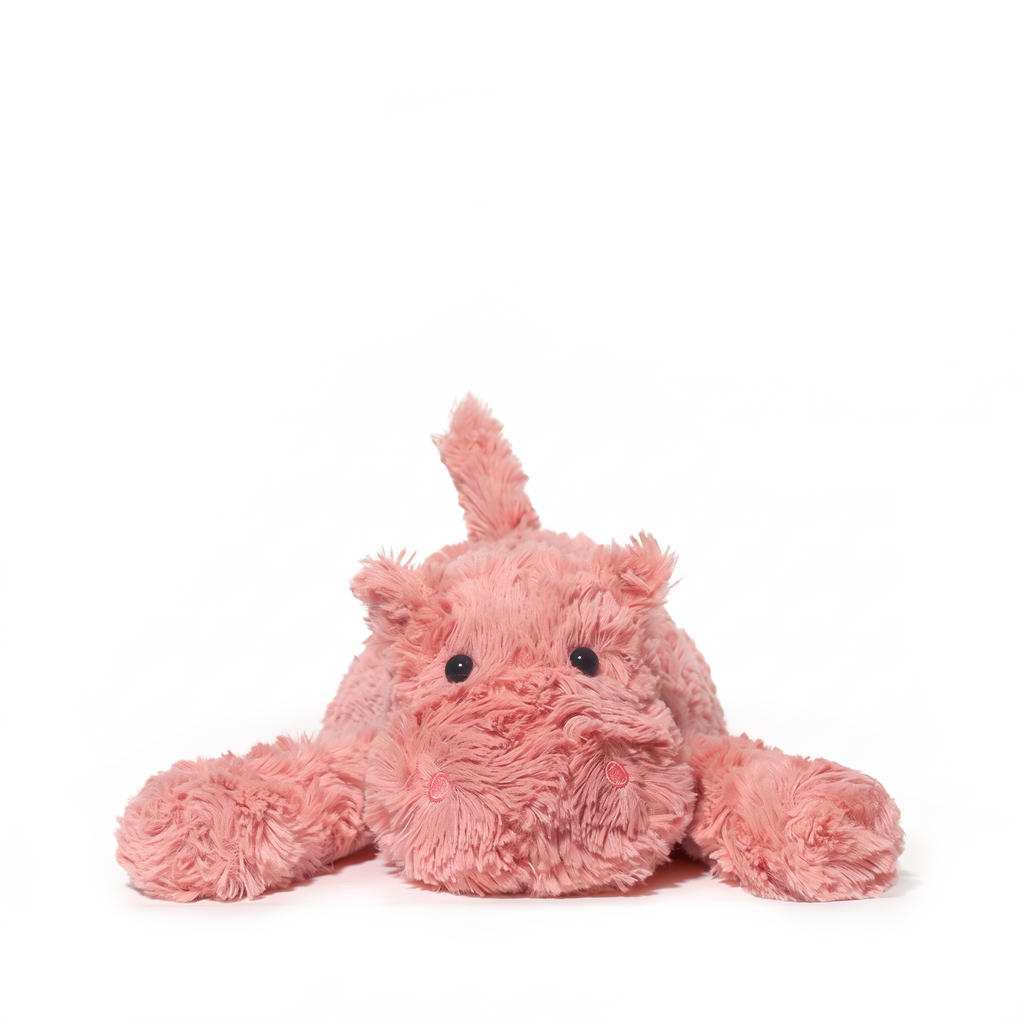 Bobo Hippo plush stuffed animal toy, front view