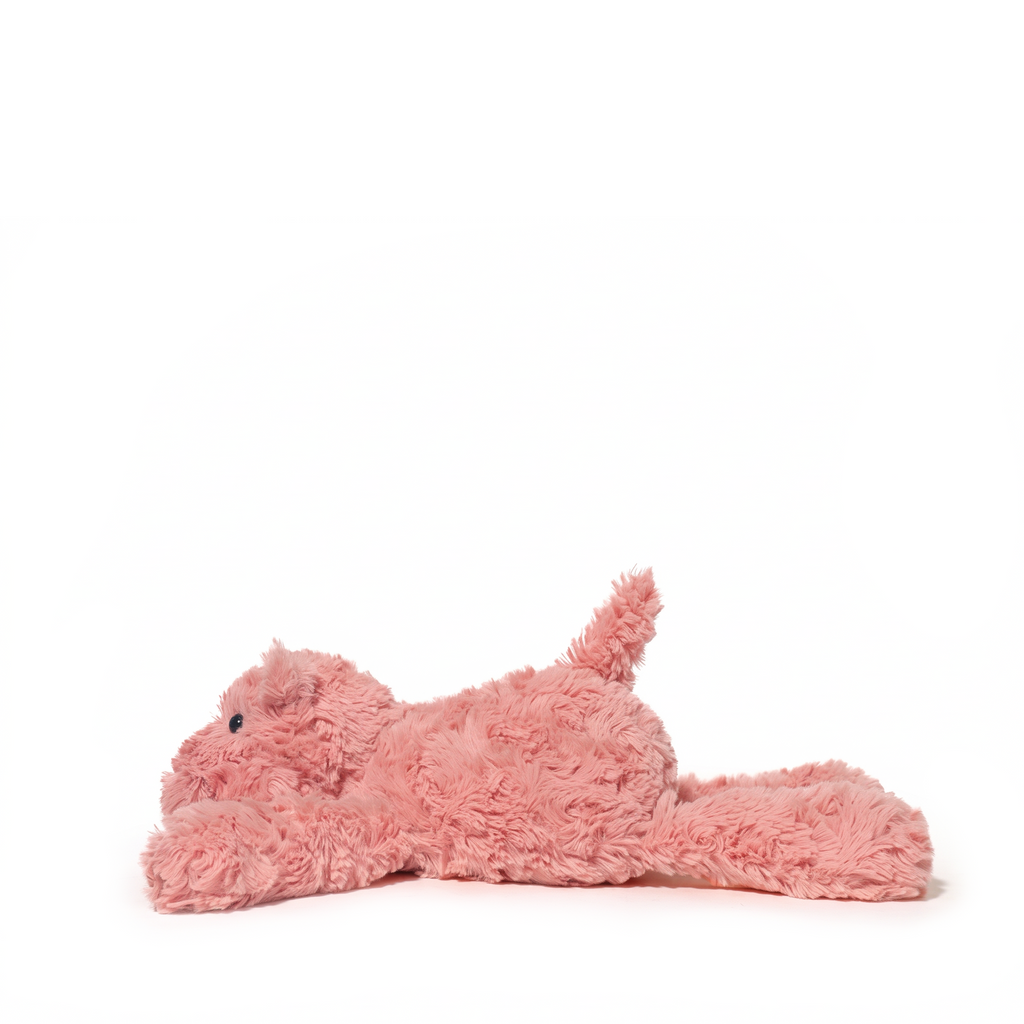 Bobo Hippo plush stuffed animal toy, side view