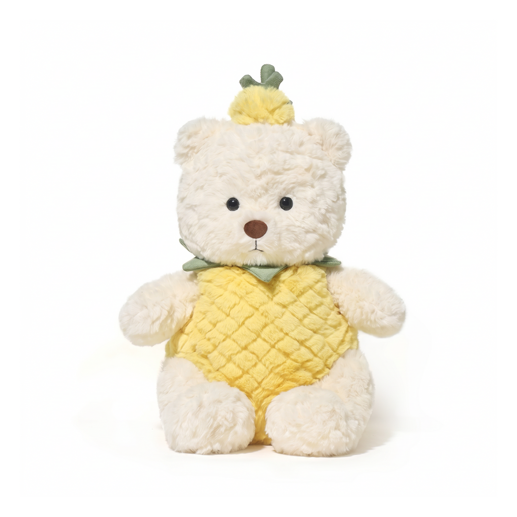 Coco Bear plush stuffed animal toy, 13.8", PP cotton plush, front view