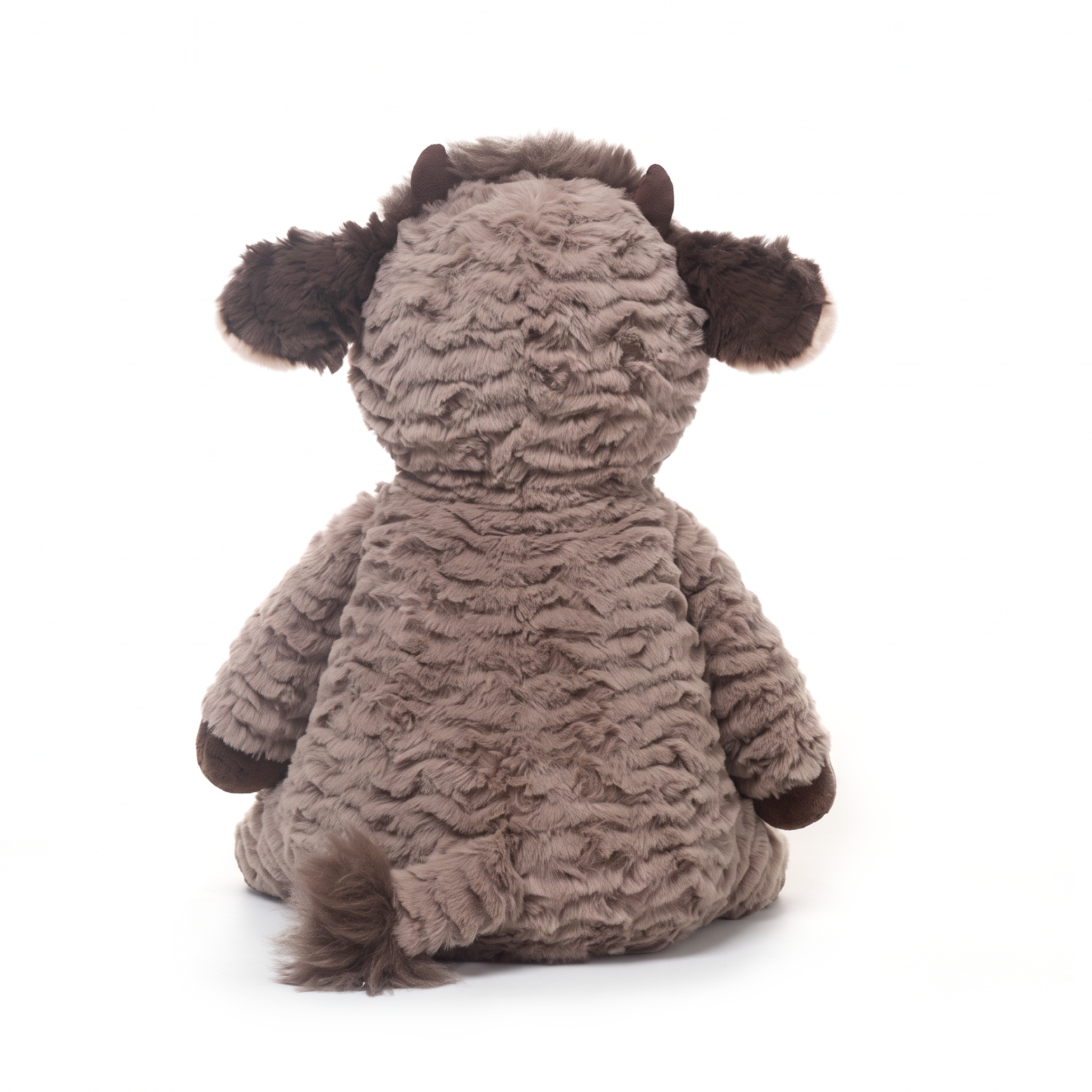 Cody Cow plush stuffed animal toy, back view