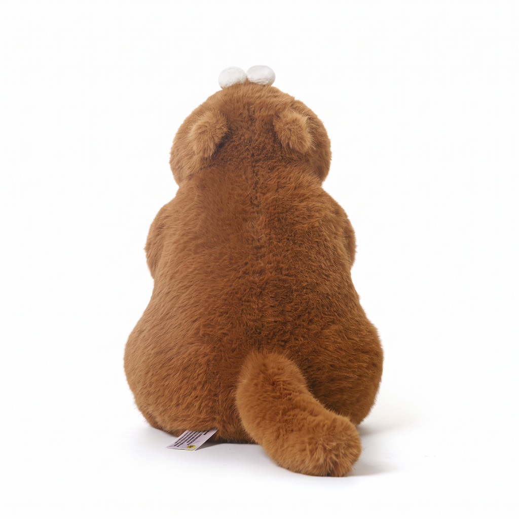 Dan Marmot plush stuffed animal toy, back view