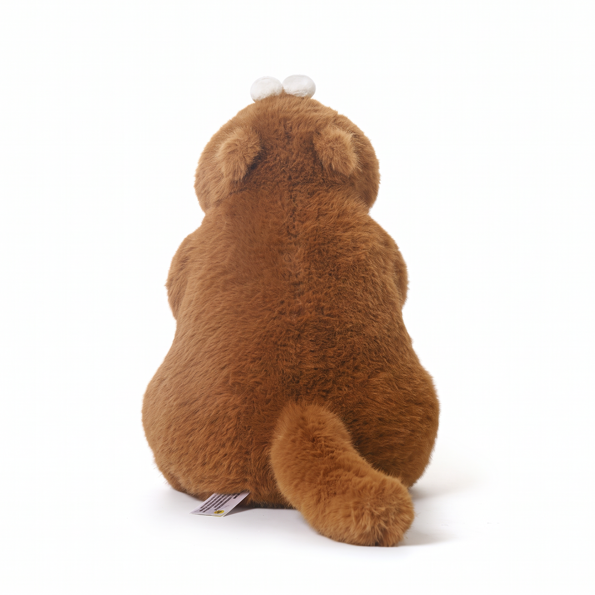 Dan Marmot plush stuffed animal toy, back view