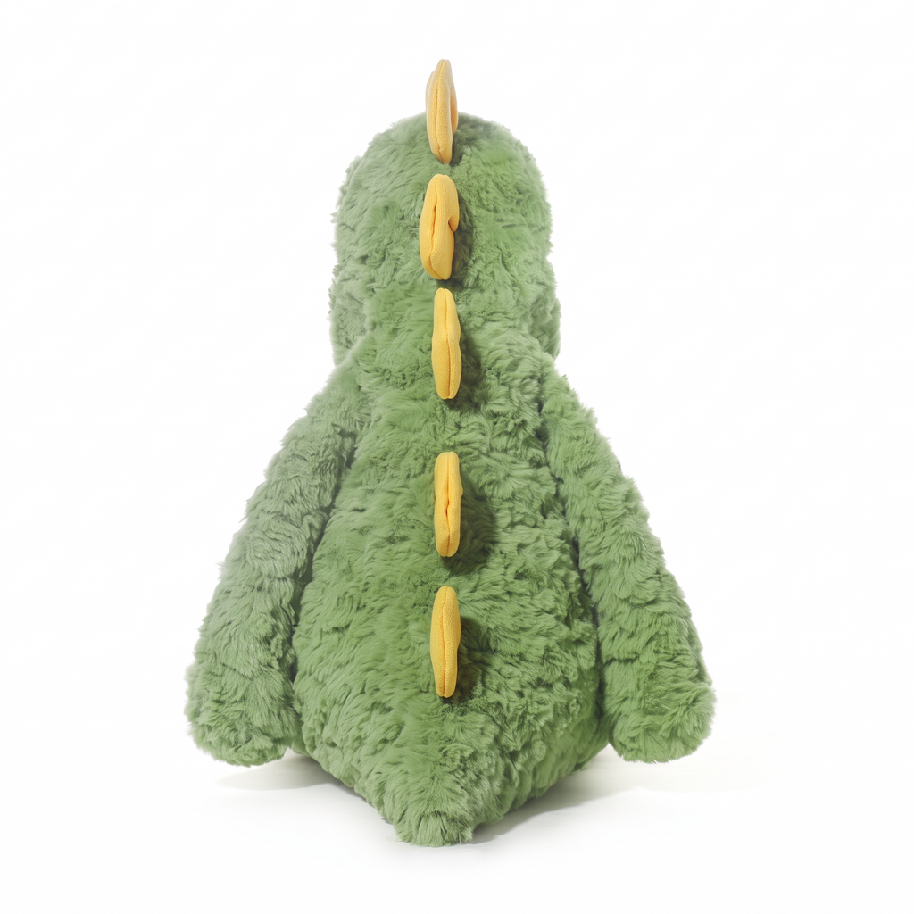 Danny Dinosaur plush stuffed animal toy, back view