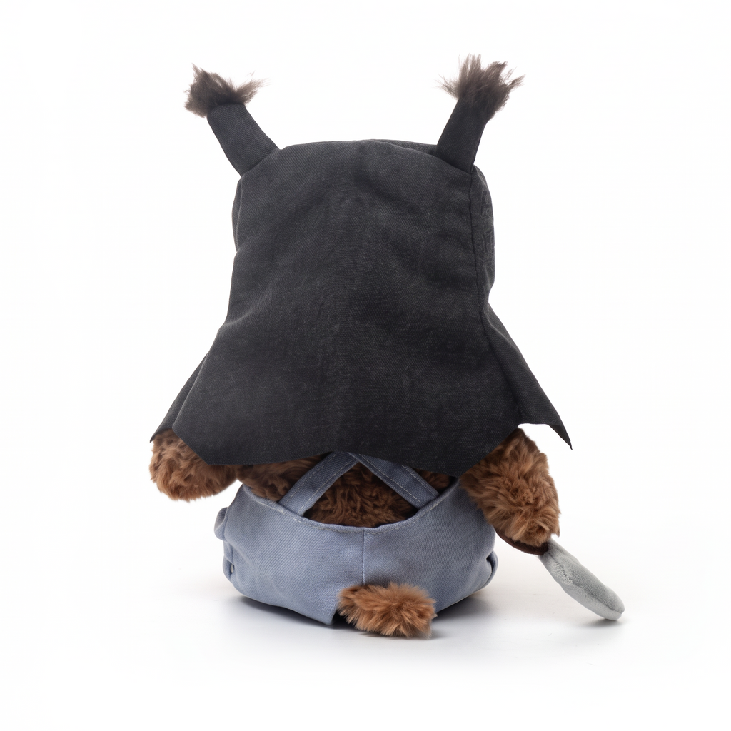 Dave Dog plush stuffed animal toy, back view