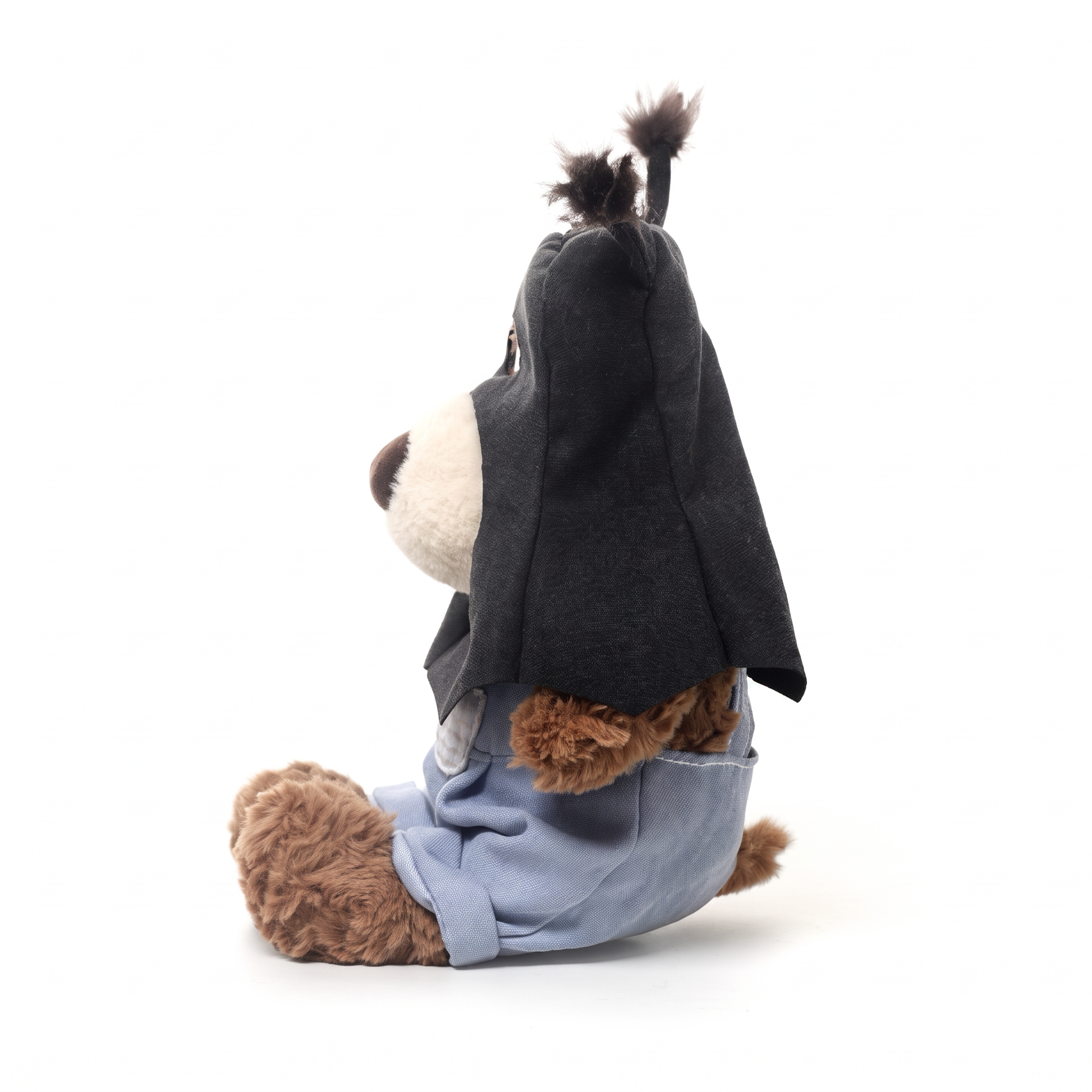 Dave Dog plush stuffed animal toy, side view