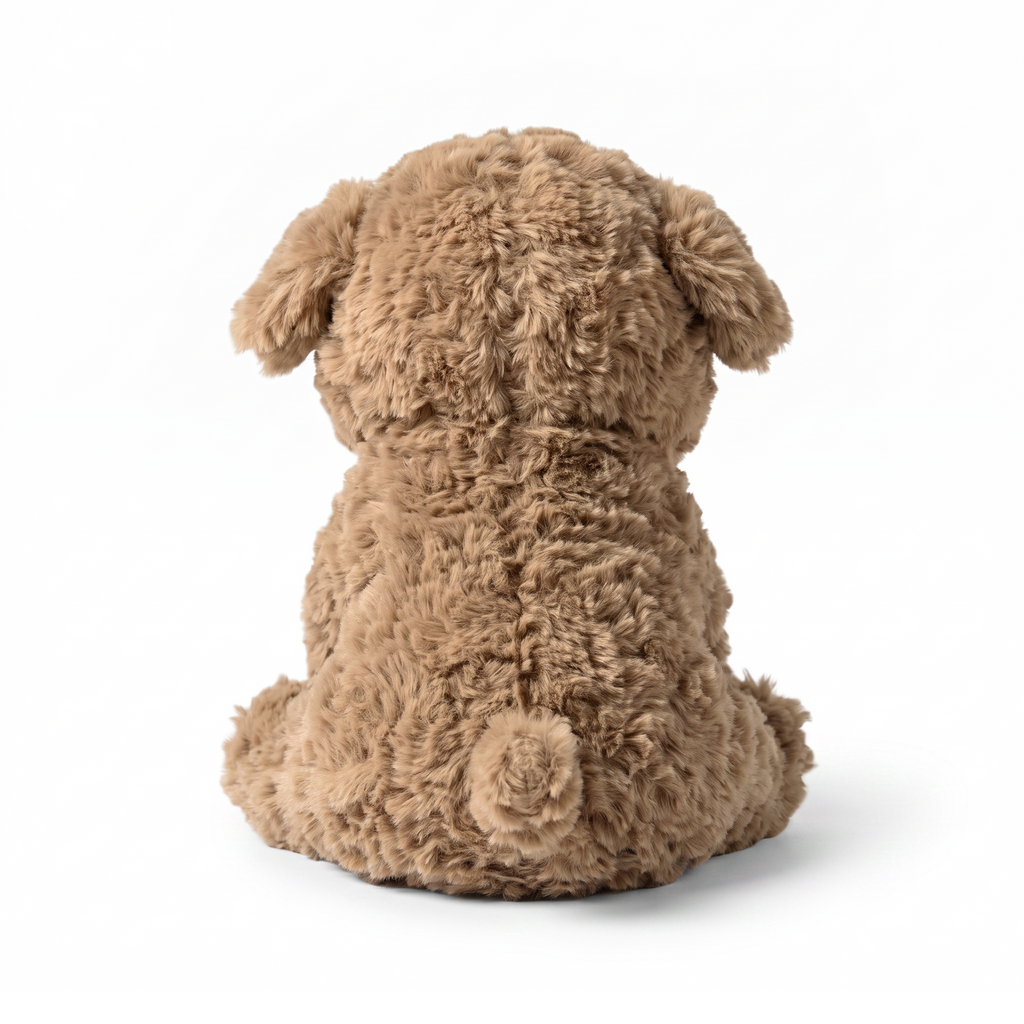 Dodee Dog plush stuffed animal toy, back view