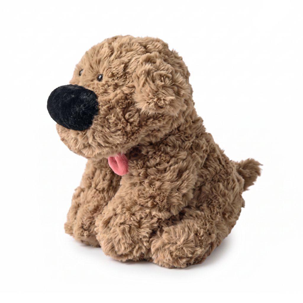 Dodee Dog plush stuffed animal toy, side view