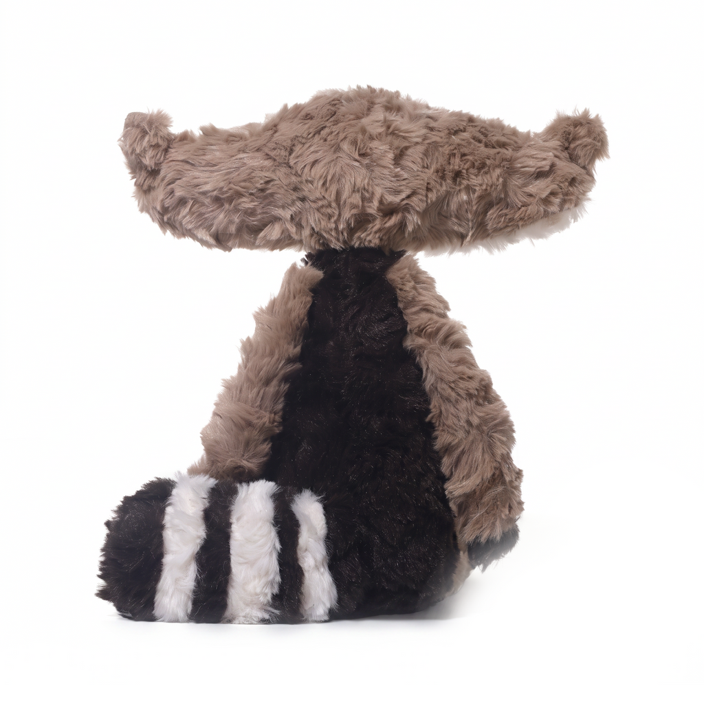 Dusty Squirrel plush stuffed animal toy, back view
