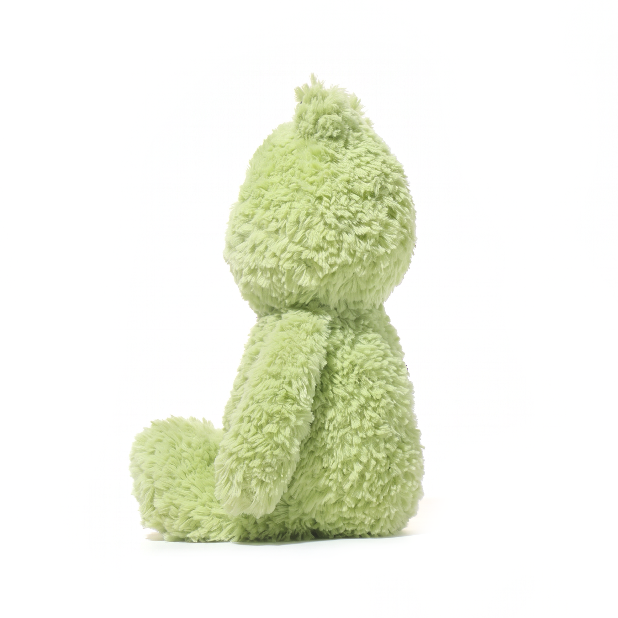 Freddie Frog plush stuffed animal toy, side view
