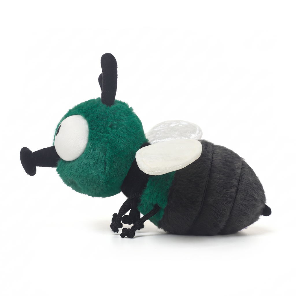 Fred Fly plush stuffed animal toy, side view
