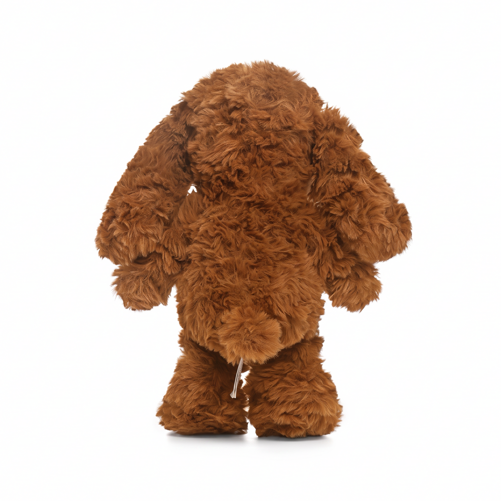 Henry Dog plush stuffed animal toy, back view
