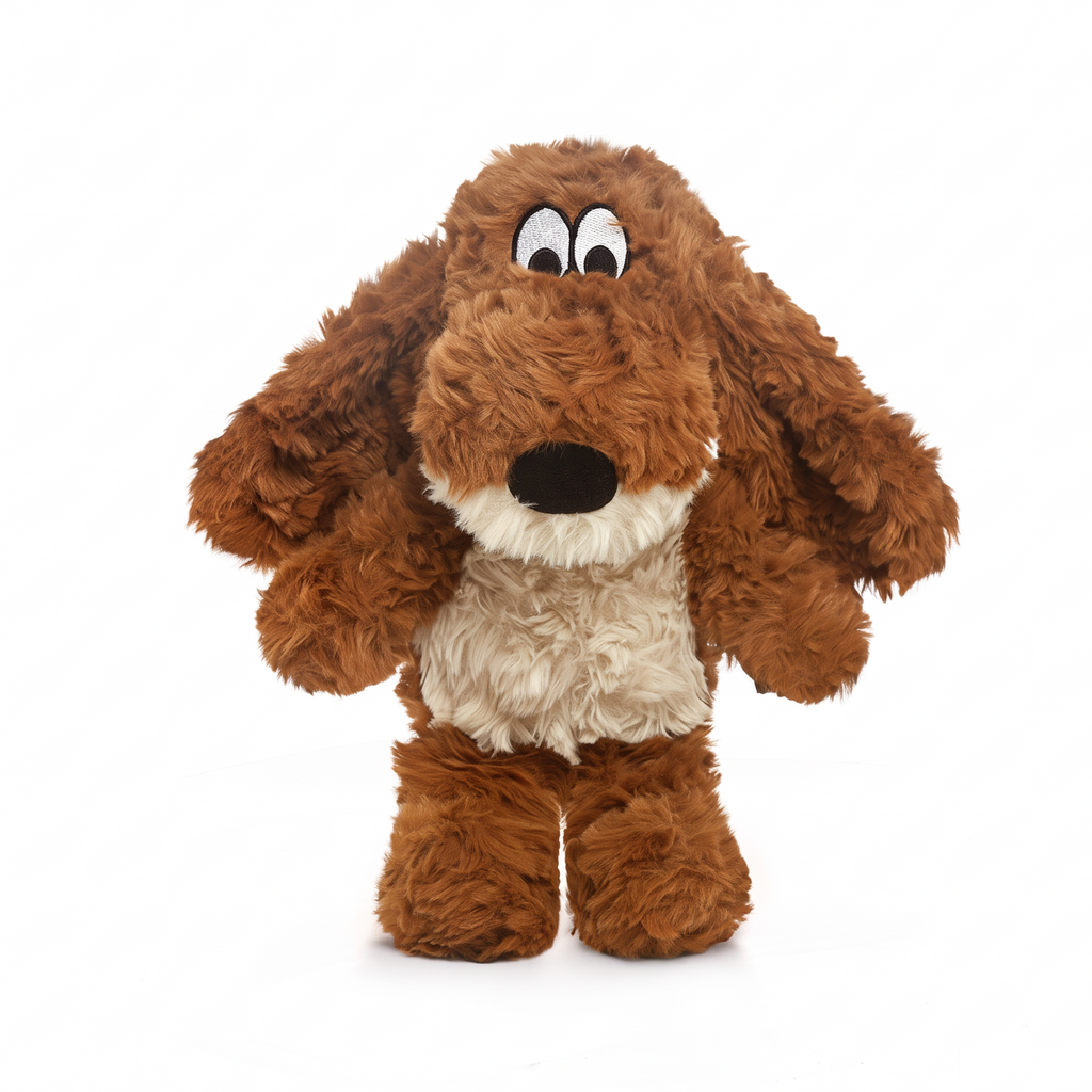 Henry Dog plush stuffed animal toy, front view