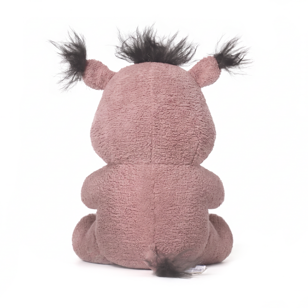 Hoody Boar plush stuffed animal toy, back view