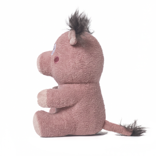 Hoody Boar plush stuffed animal toy, side view