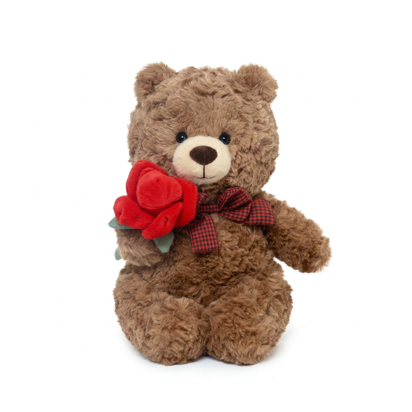 Waffle Bear with Rose