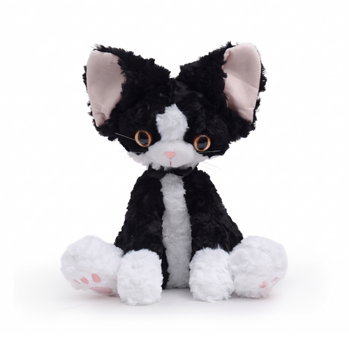 Ava Cat plush stuffed animal toy, PP cotton plush, front view