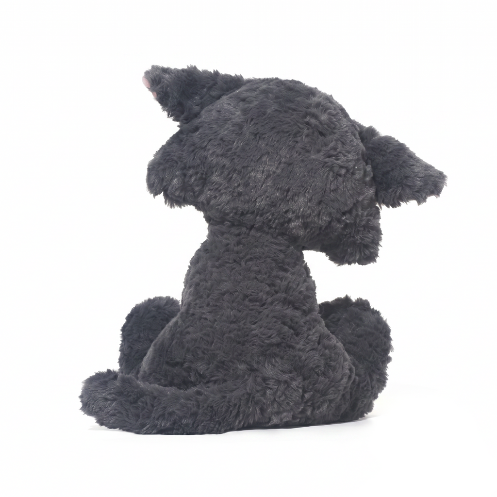 Jeremy Cat plush stuffed animal toy, 12.6", PP cotton plush, back view