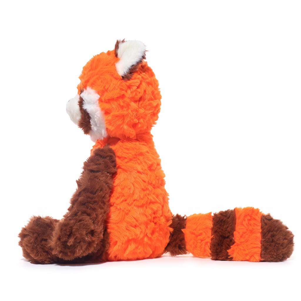 Kimi Red Panda plush stuffed animal toy, side view