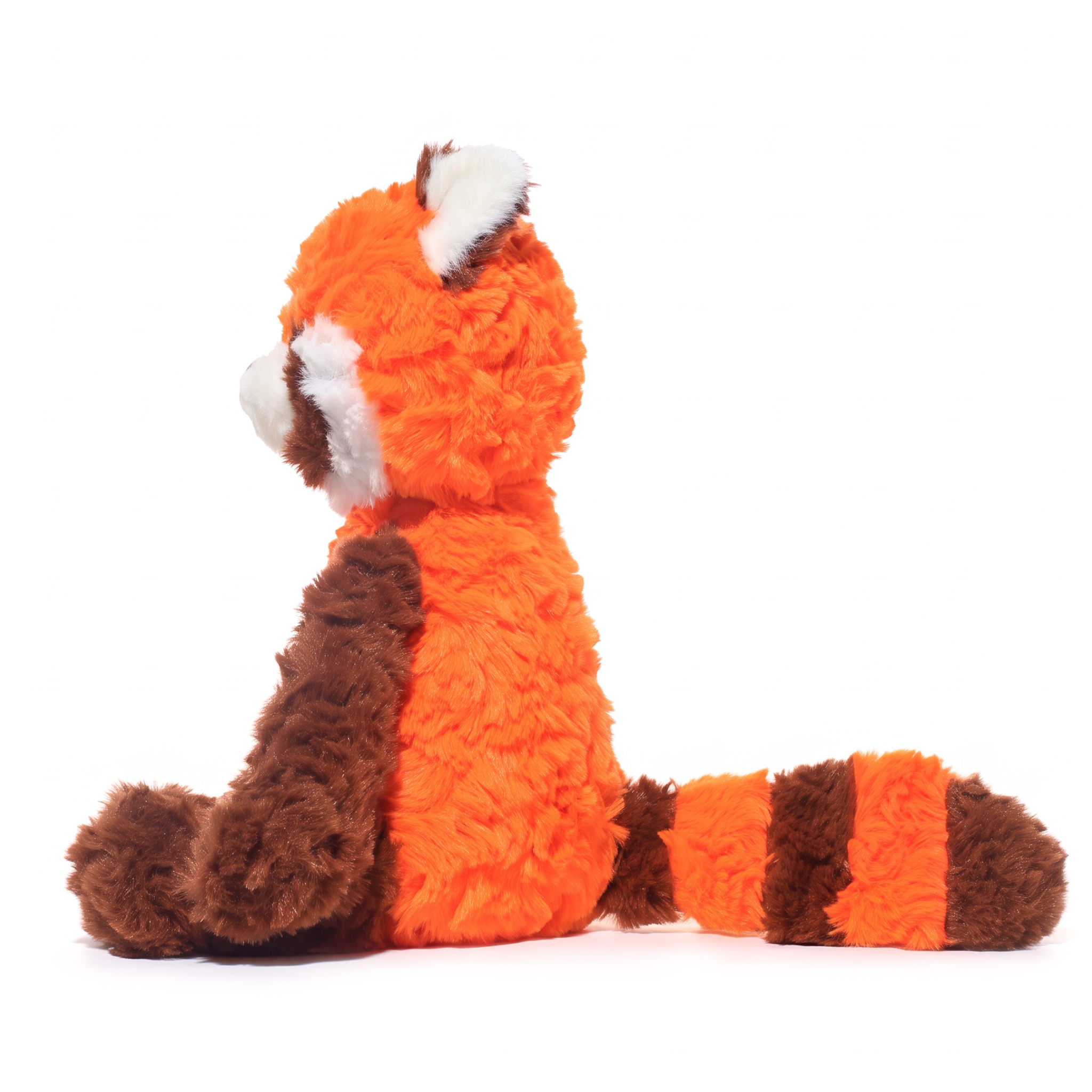 Kimi Red Panda plush stuffed animal toy, side view