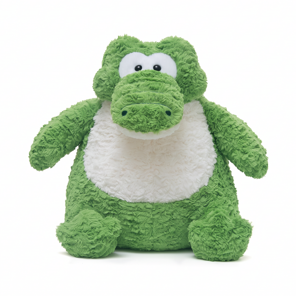 Kobe Crocodile plush stuffed animal toy, front view