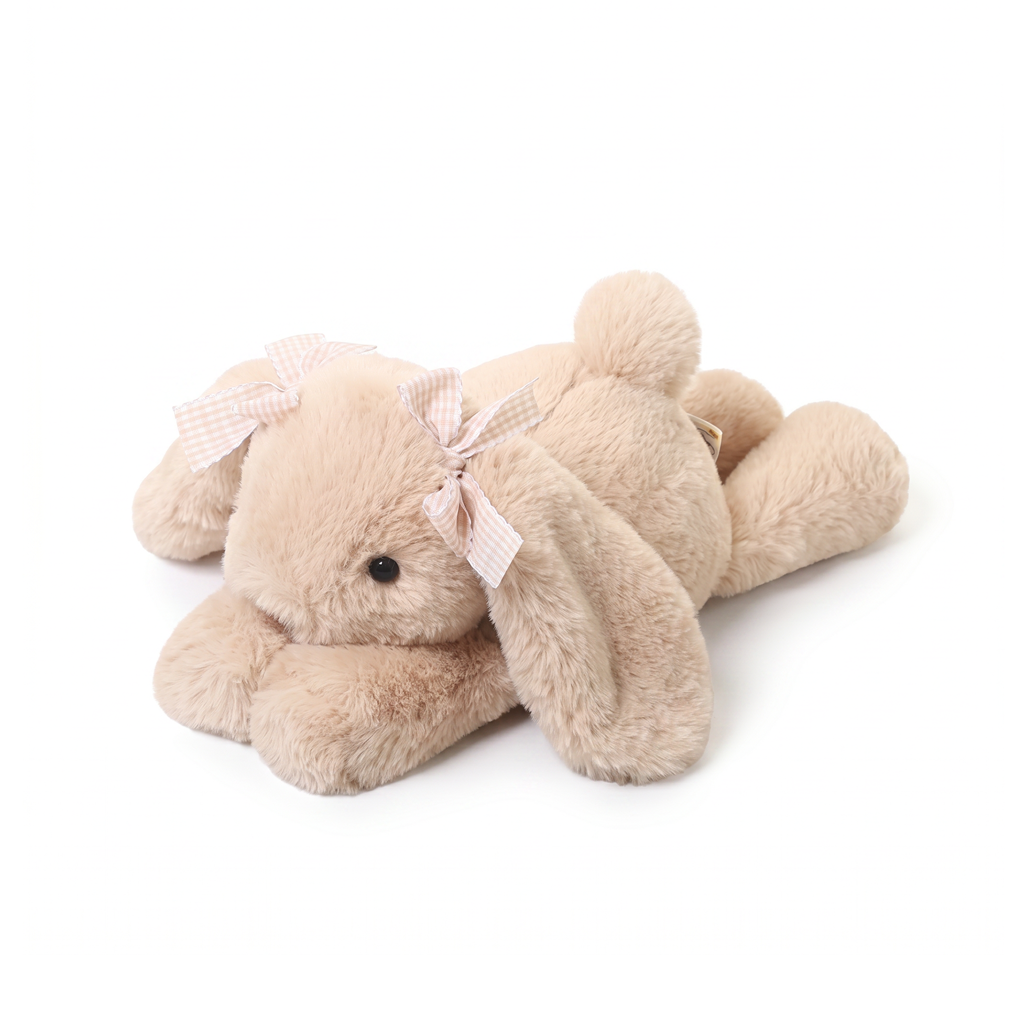 Lily Bunny plush stuffed animal toy, 14", premium polypropylene, three-quarter view