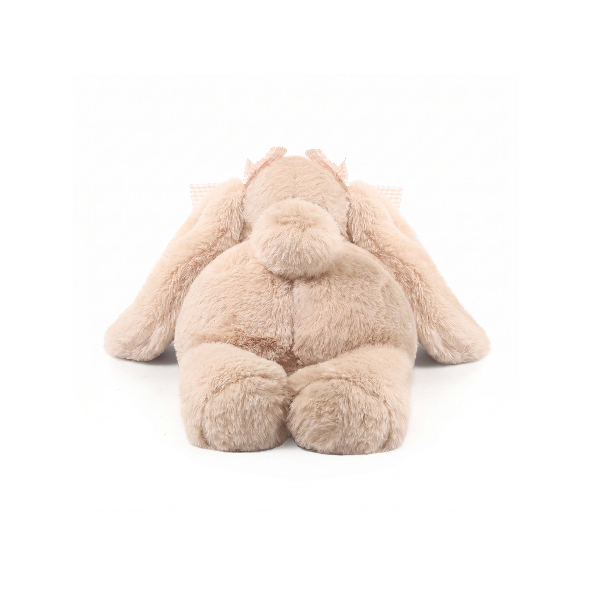 Lily Bunny plush stuffed animal toy, 14", premium polypropylene, back view
