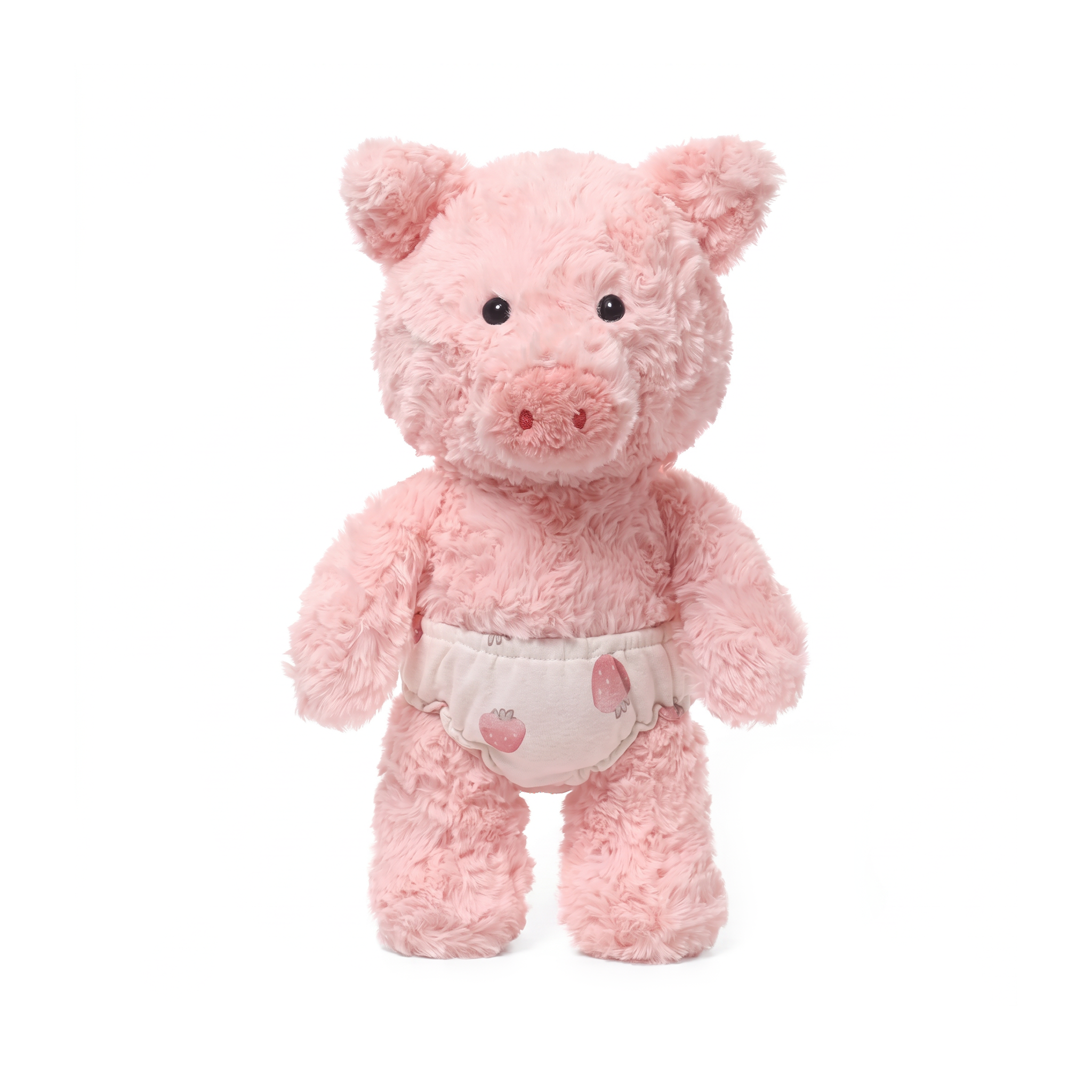Loui Pig plush stuffed animal toy, front view