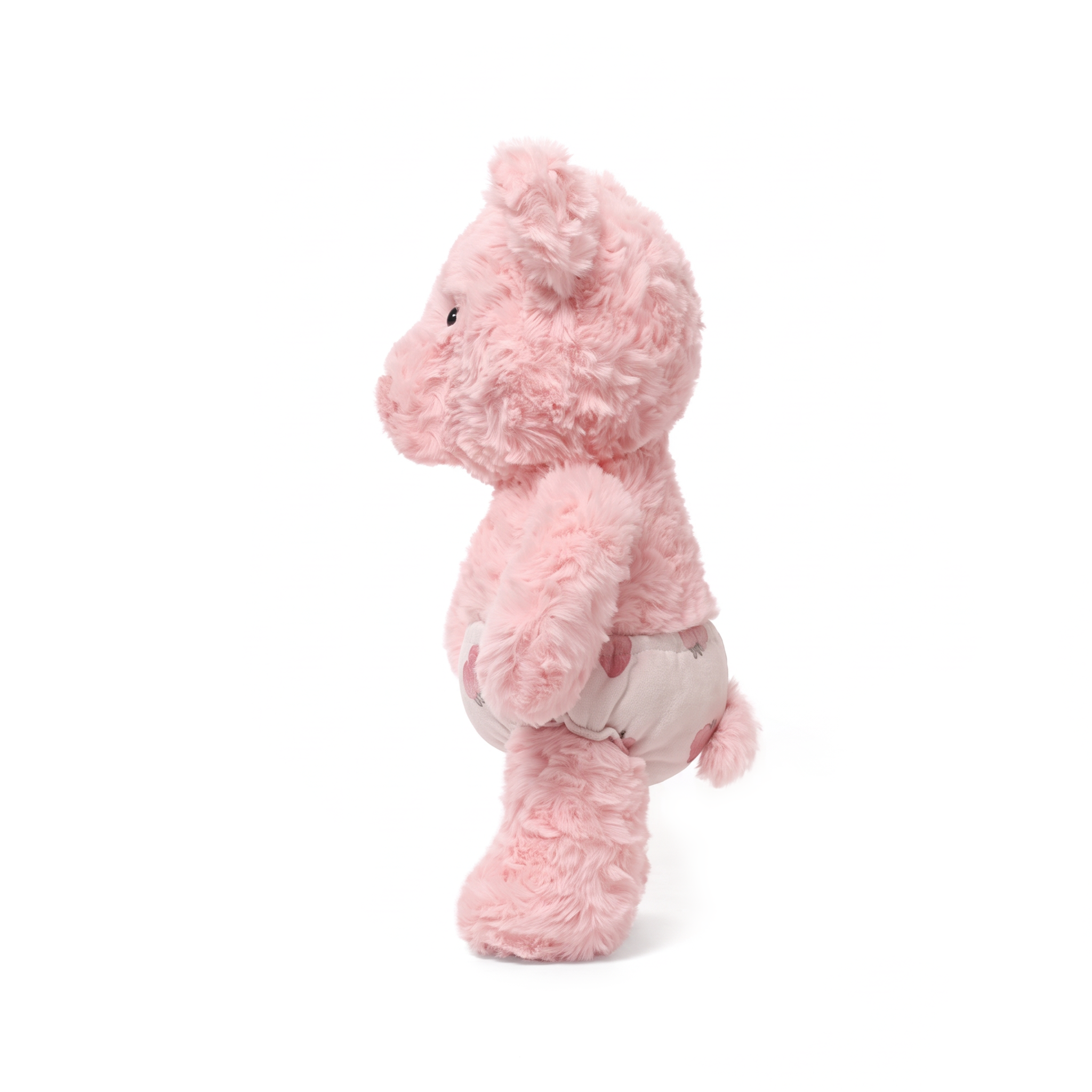 Loui Pig plush stuffed animal toy, side view