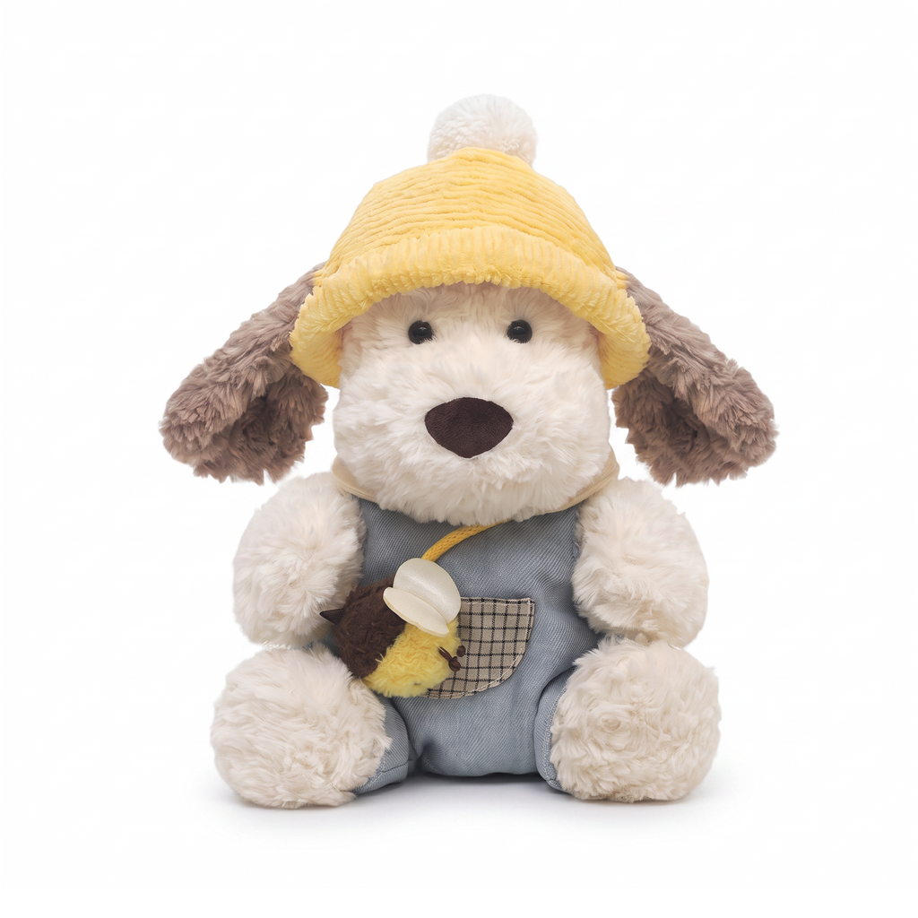 Lubby Dog plush stuffed animal toy, front view