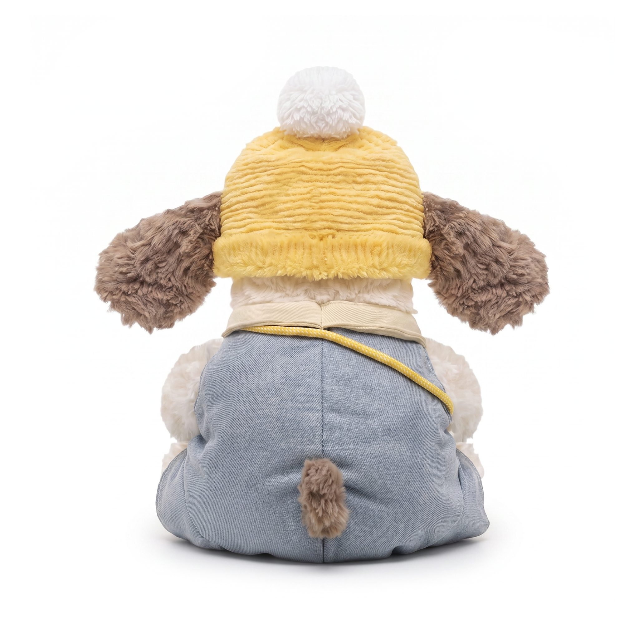 Lubby Dog plush stuffed animal toy, back view