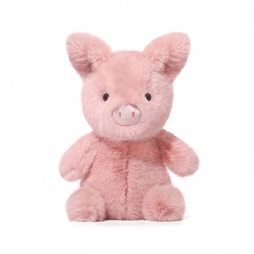 Megan Pig plush stuffed animal toy, front view