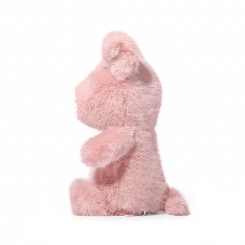 Megan Pig plush stuffed animal toy, side view