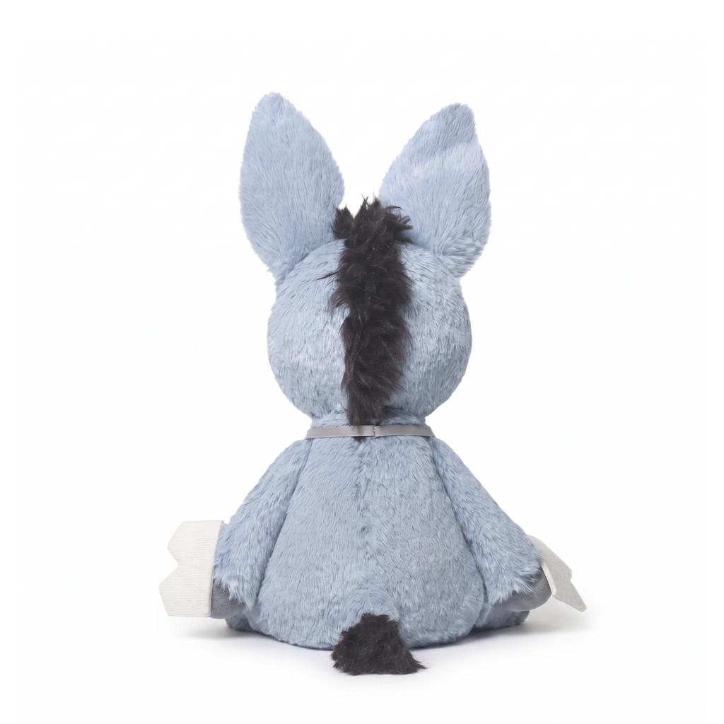 Mike Donkey plush stuffed animal toy, back view