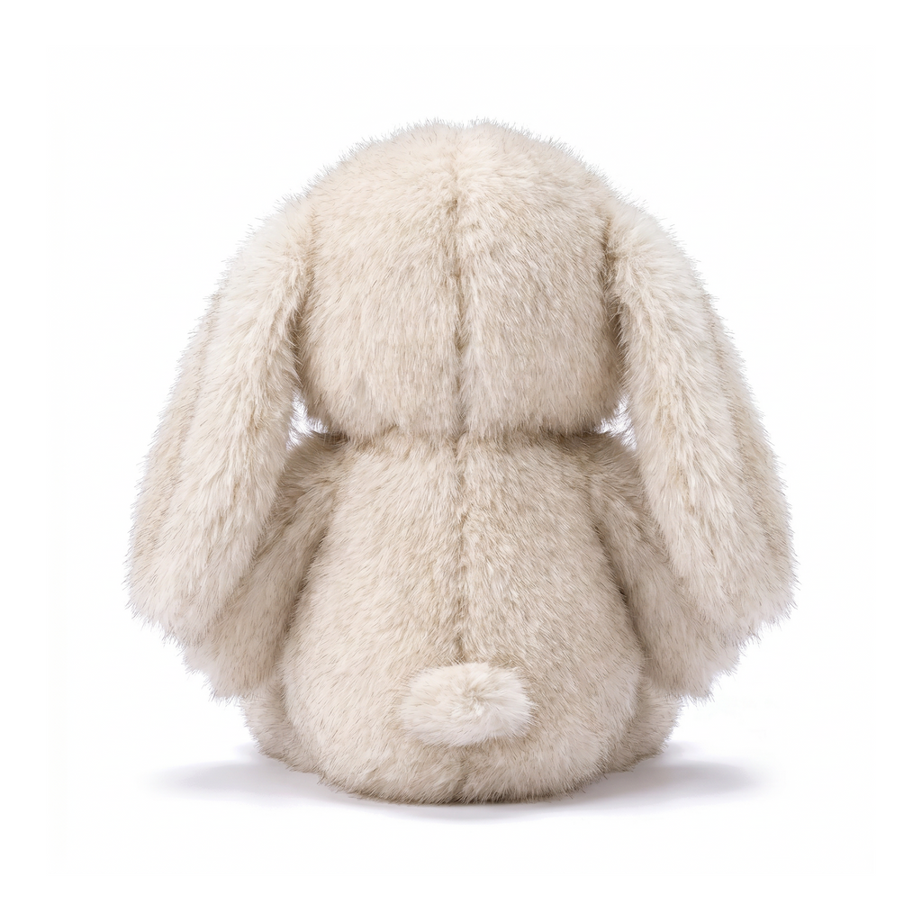 Miku Bunny plush stuffed animal toy, 16", premium polypropylene, back view