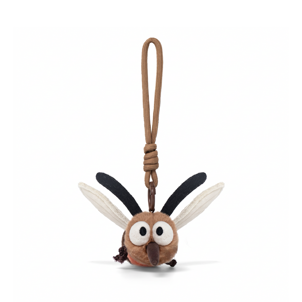 Mozzy Mosquito Charm plush stuffed animal toy, front view