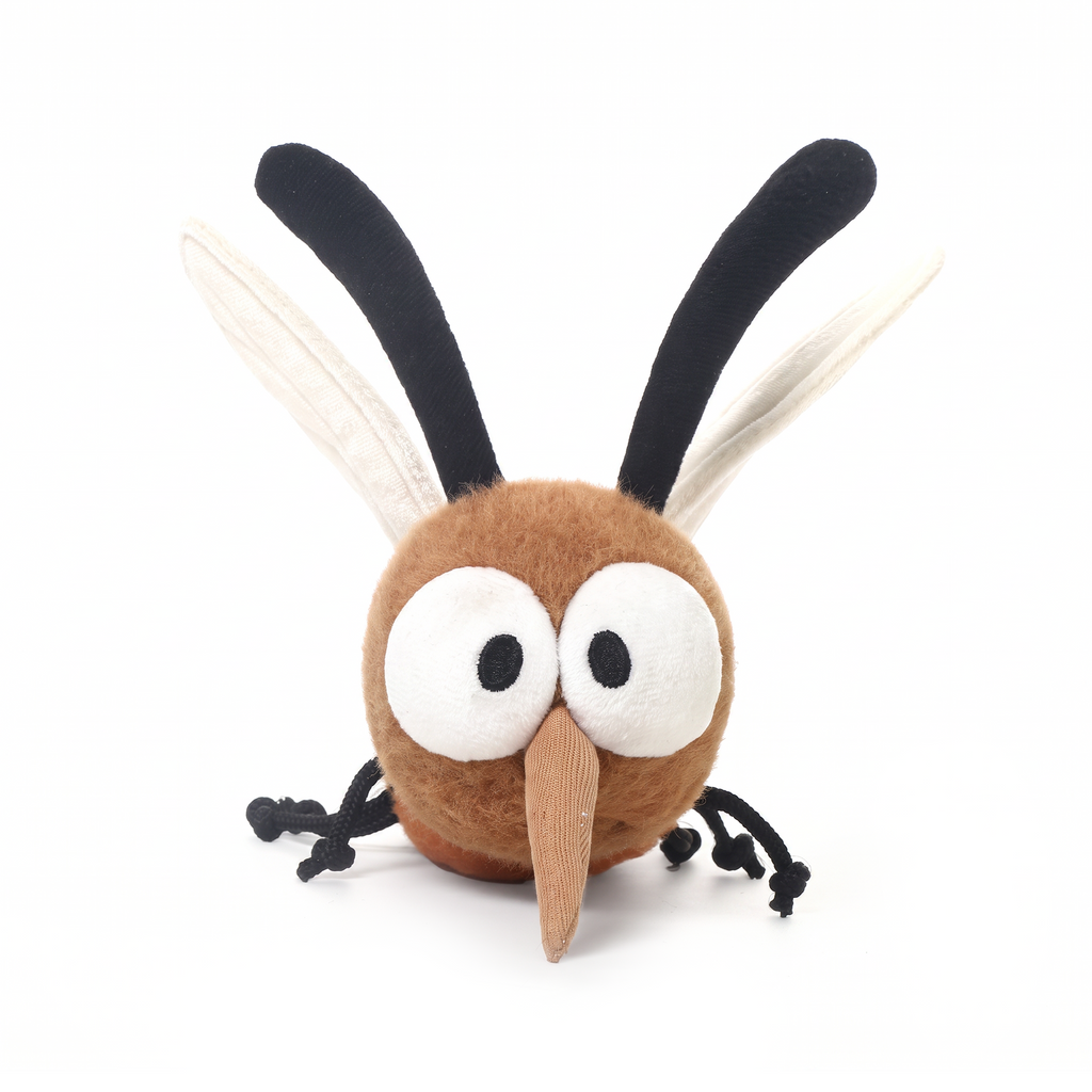 Mozzy Mosquito plush stuffed animal toy, front view