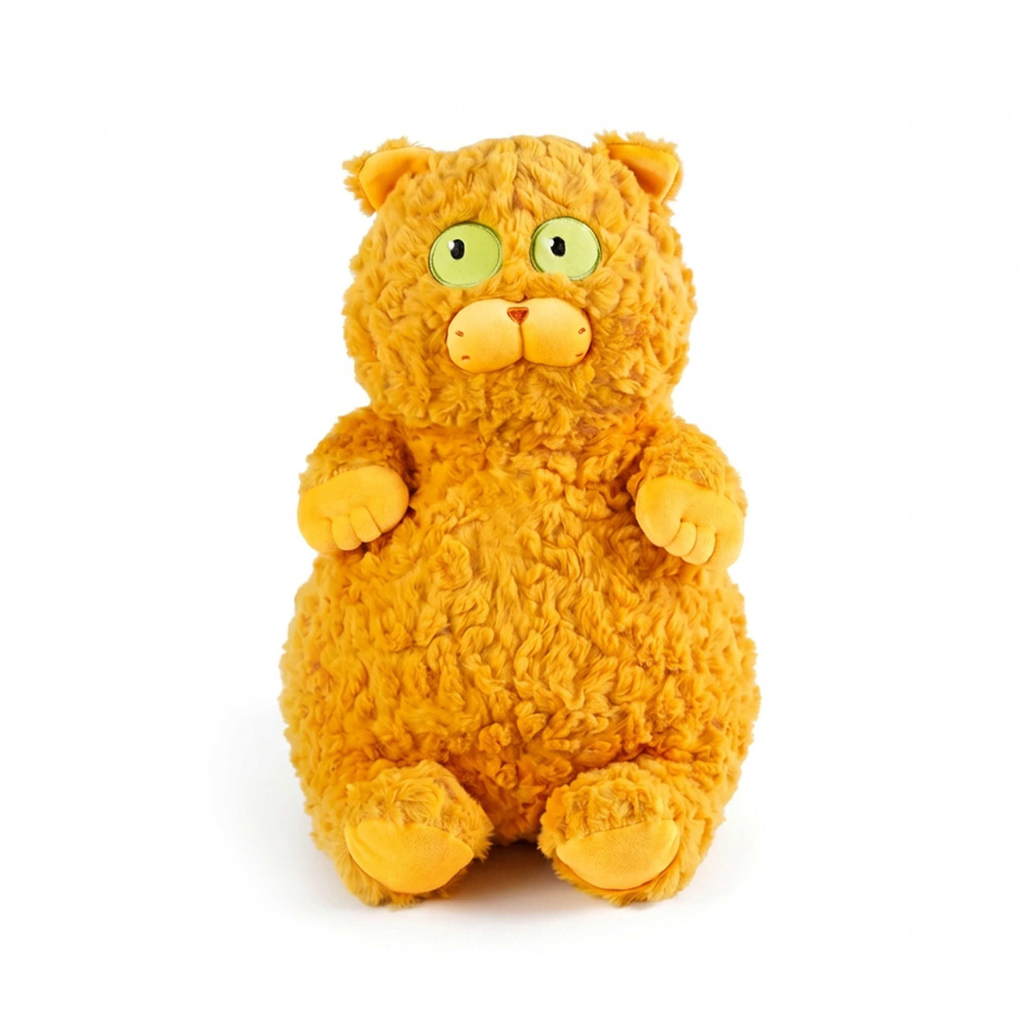 Newton Cat plush stuffed animal toy, 15.7", PP cotton plush, front view