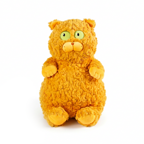 Newton Cat plush stuffed animal toy, 15.7", PP cotton plush, front view