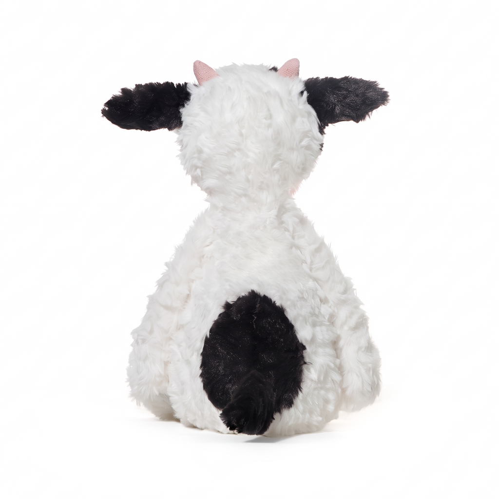Papi Cow plush stuffed animal toy, back view