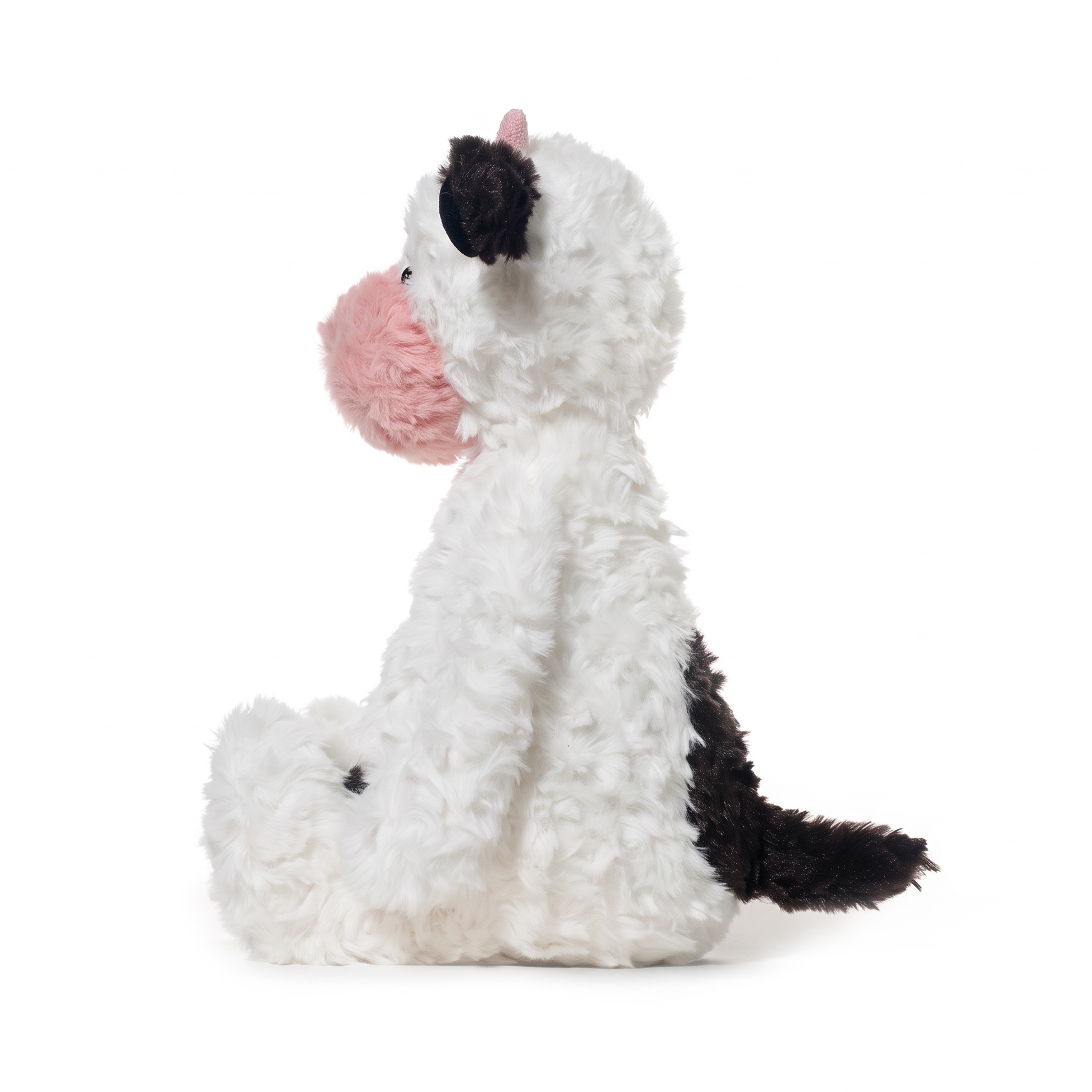 Papi Cow plush stuffed animal toy, side view