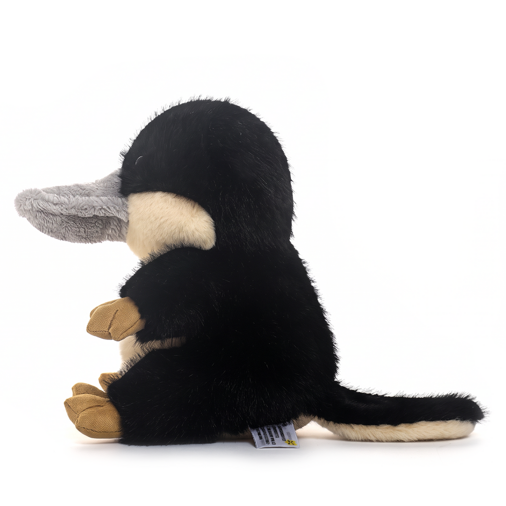 Peter Platypus plush stuffed animal toy, side view