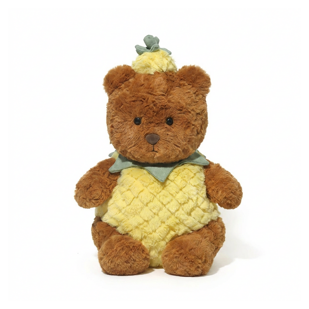 Pina Bear plush stuffed animal toy, 13.8", PP cotton plush, front view
