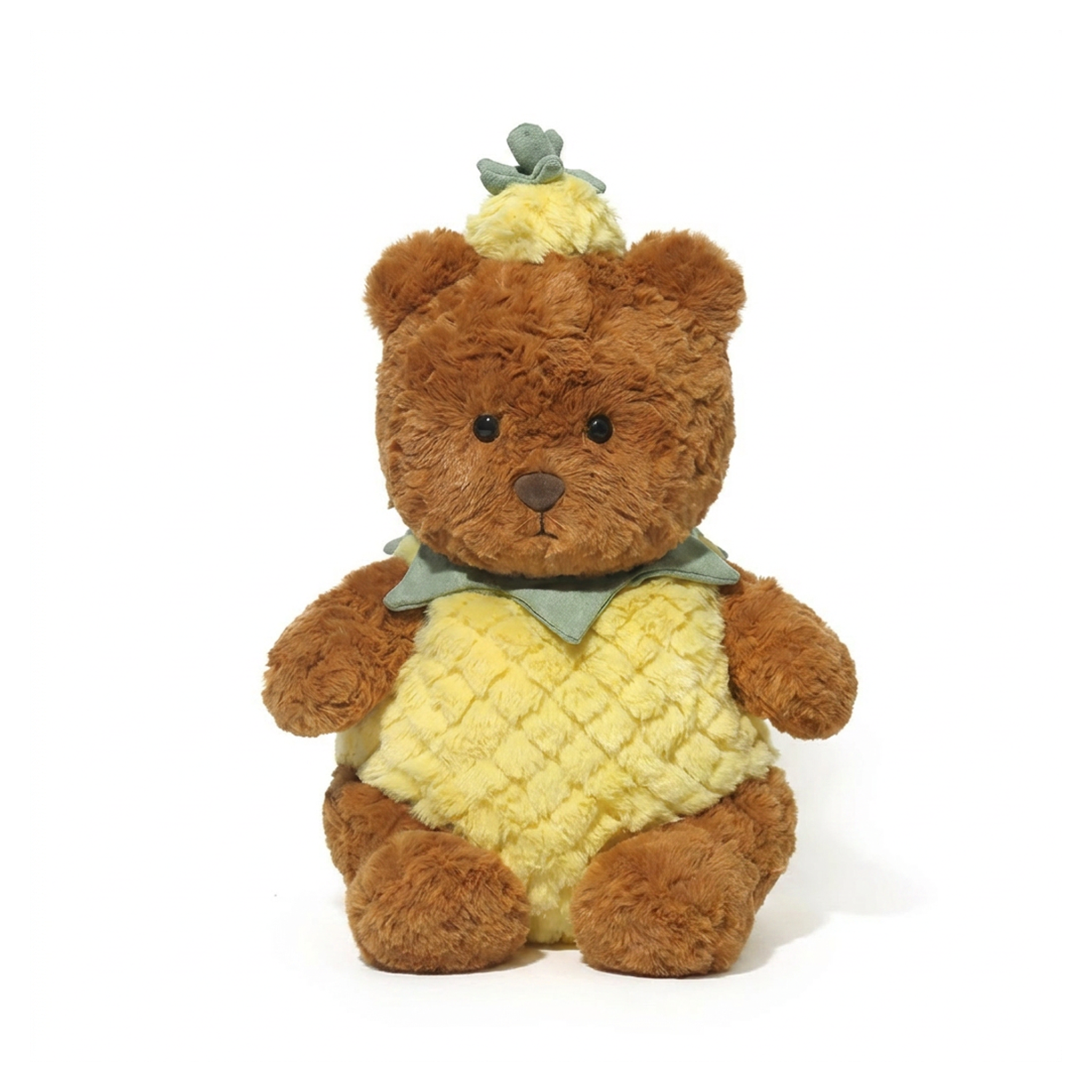 Pina Bear plush stuffed animal toy, 13.8", PP cotton plush, front view