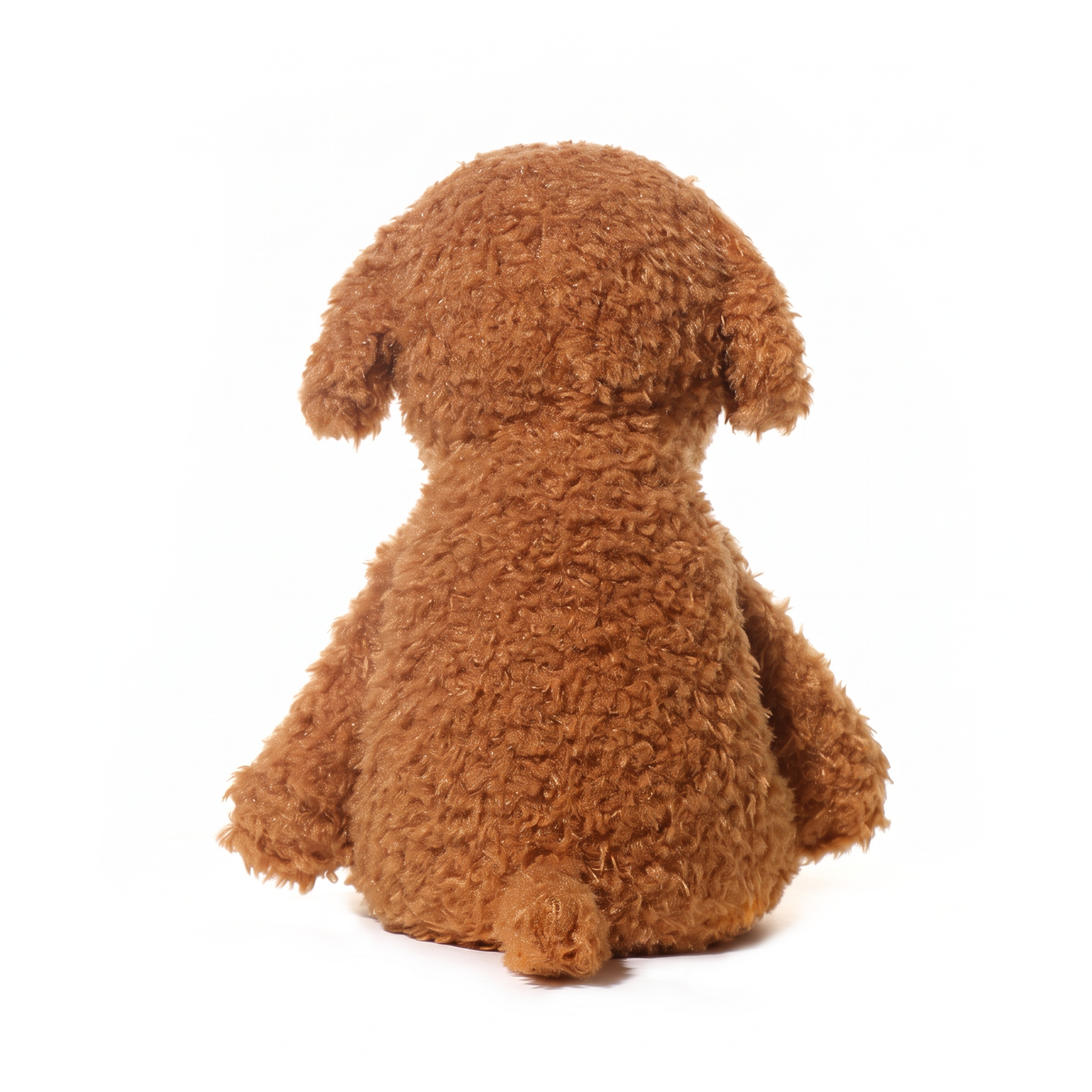 Pudding Dog plush stuffed animal toy, back view
